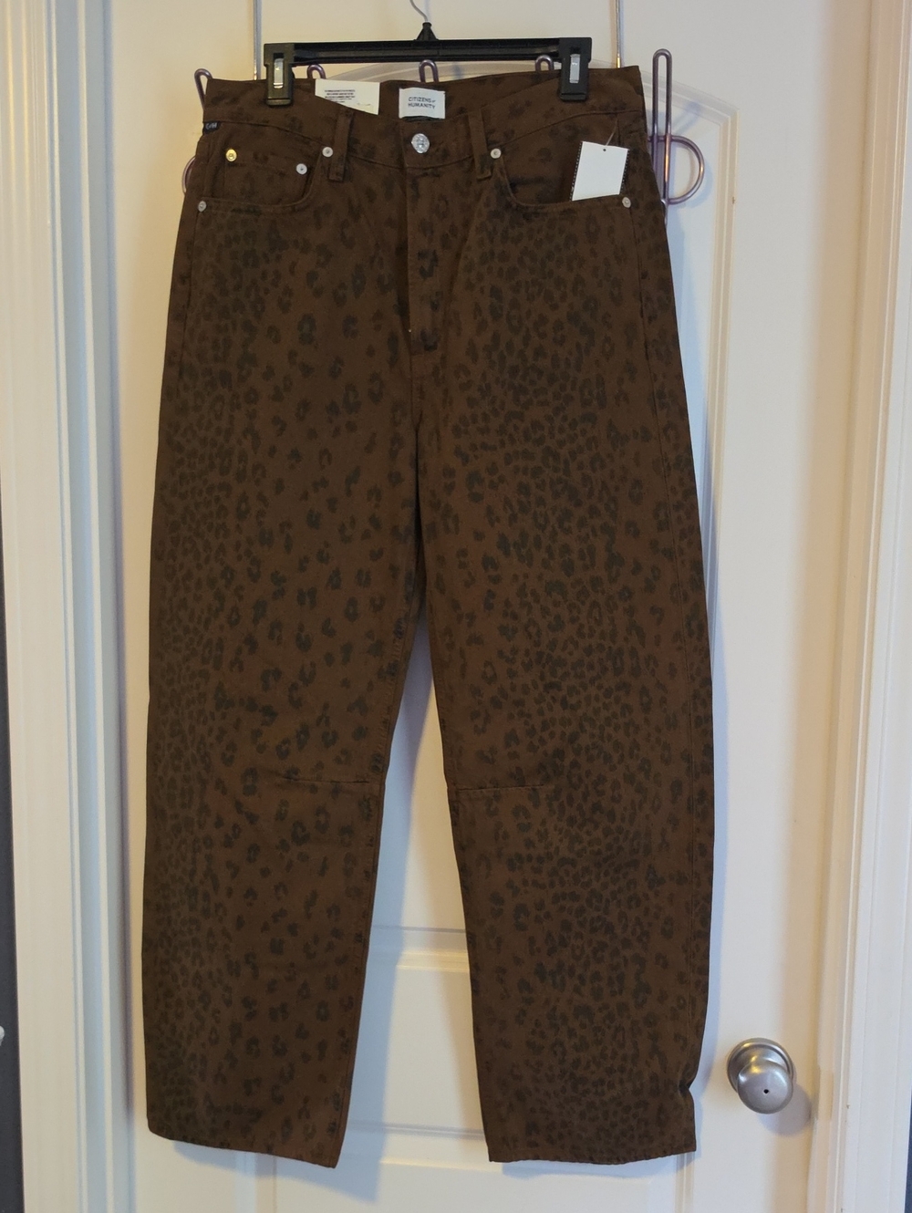 Citizens Of Humanity Miro Jean's In Sepia Cheetah 28 NWT - Picture 10 of 11